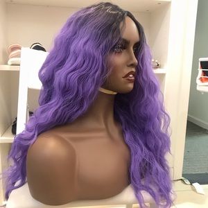 Human hair blend loose Wave ombré wig